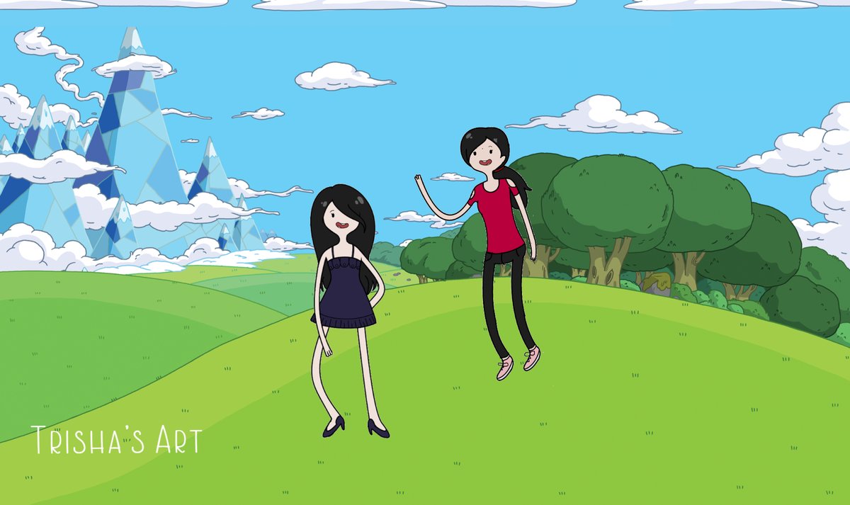 trishaclr13's tweet photo. Adventure Time with my friend 😊💖
#AdventureTime 
#artshare 

-Please do not remove the water mark. https://t.co/iq9rT0bPok