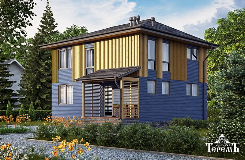 ProTerem's tweet image. В функциональном двухэтажном доме «Бордо-2» есть всё необходимое для комфортной жизни. Первый этаж включает в себя гостиную, кухню, отдельную комнату, холл с тамбуром, санузел, помещение для бойлерной или кладовой. На втором этаже находятся три спальные комнаты и два санузла.