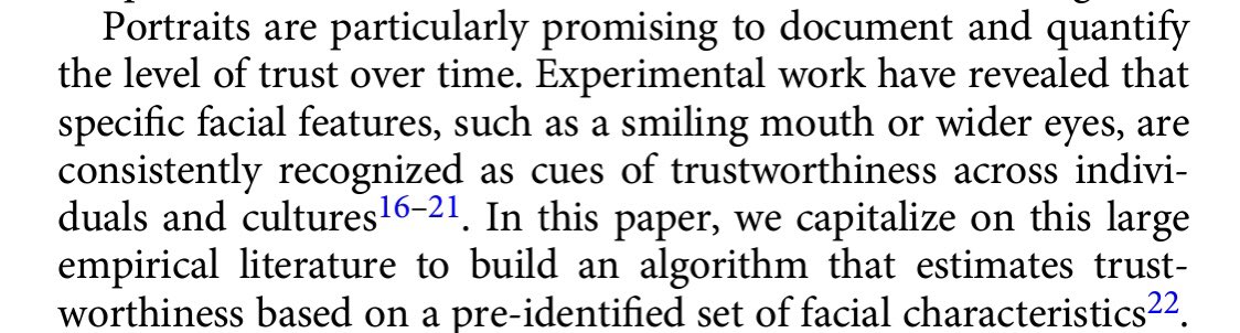 Wait hold on a second. Where are you establishing that “cues of trustworthiness” are the same as “trustworthiness”, and have you even defined trustworthiness, even for the purposes of your paper?I’d like to say that this wouldn’t fly in maths, but let’s not get into that.