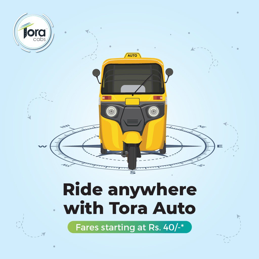 ToraCabs's tweet photo. "Apun bola na, ek ich rate hai bhai! 40/- only

#Tora #ToraCabs #OutstationCabs #CityCabs #BookACab #Taxi #BookATaxi #Auto #BookAnAuto #taxicab" https://t.co/hVlu4BHgS8