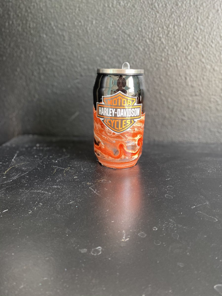 FarmImpressions's tweet photo. Harley Davidson motorcycle tumbler. #harley #motorcycle #tumbler #sodacan #sodacantumbler #soda #can #smallbusiness #customized #customizedtumbler https://t.co/DaKZIFrsr1