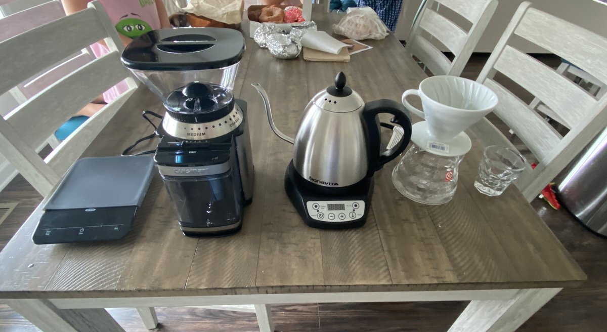 JamesEMurphyMD's tweet photo. 1st time trying pour over coffee. Thank you! @altonbrown @LaColombeCoffee #truebrew https://t.co/91R4t4C17S