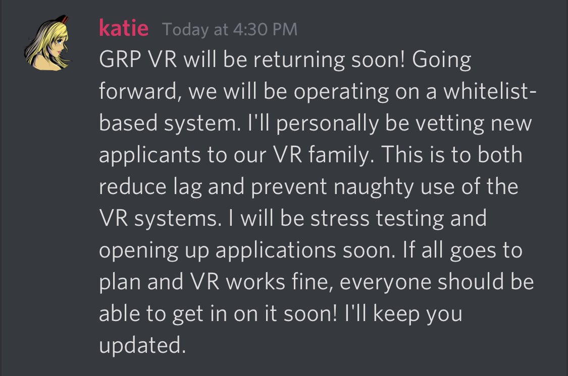 Group Recruiting Plaza On Twitter Our Technical Director S Announcement Regarding The Re Addition Of Vr Monochromattic Grouprecruitingplaza Roblox Robloxdev Rtc Robloxvr Https T Co Pko8ei9hww - group plaza roblox