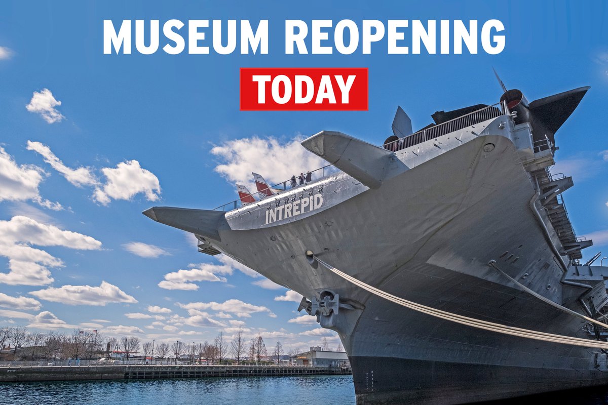Permission to come aboard. ⚓️
The #IntrepidMuseum officially reopens to the public today and we are so excited to welcome you back. Before visiting, learn how we are taking every precaution to make your visit a safe and enjoyable one. bit.ly/3jaZufy