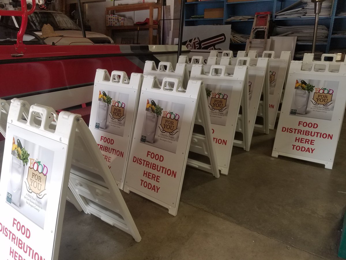 DeltaLady2's tweet image. 22 A-frames for San Joaquin County Department of Aging and Community Services.