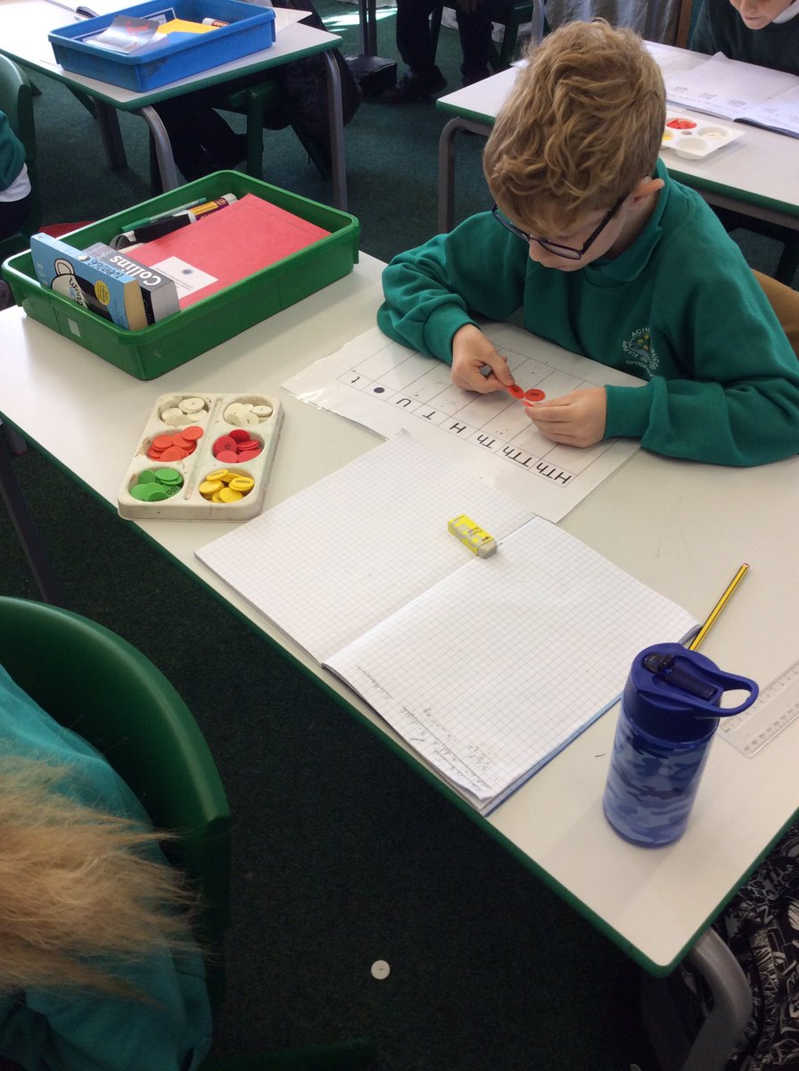 Springwood_Prm's tweet photo. #SpringHarlech are adding 2 digit numbers together. We are using the place value counters to check our answers. https://t.co/m3aEf187Sv