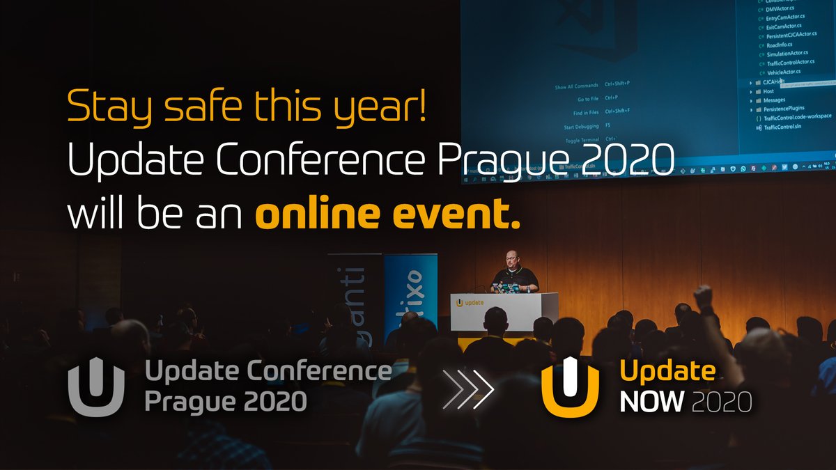 update_conf's tweet image. 📣 ANNOUNCEMENT 

We had to change #UpdateConferencePrague2020 to an #online event and moved to November 23-26!

🟢 Stay safe! Join us online and update your skills! #UpdateNow2020 

updateconference.net