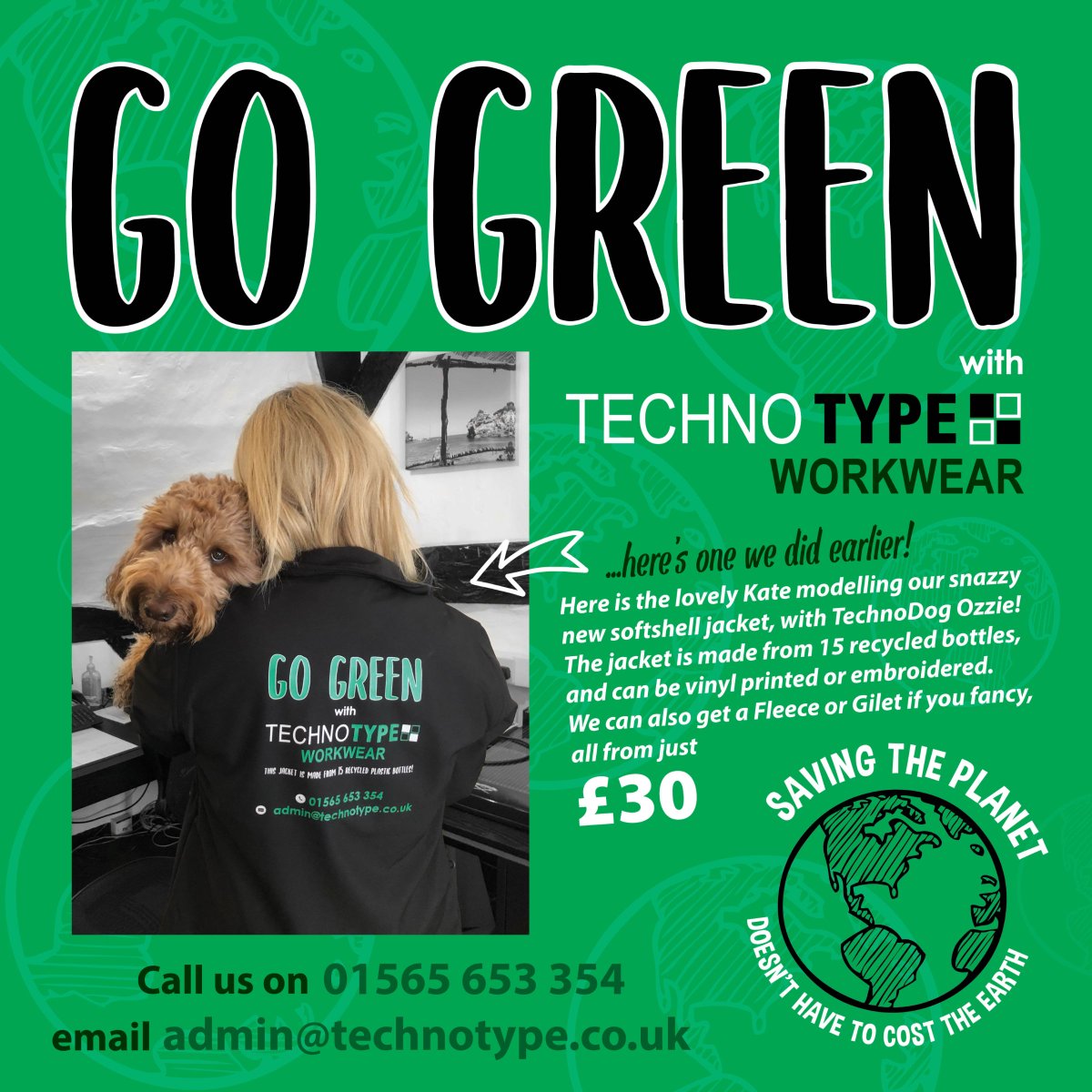 At TechnoType we are increasingly aware of the urgent need to be environmentally responsible! This is the first in our
“GO GREEN” Series
We will be, over the next weeks/months, “enlightening” our customers with our
recycled &amp; green business supplies.