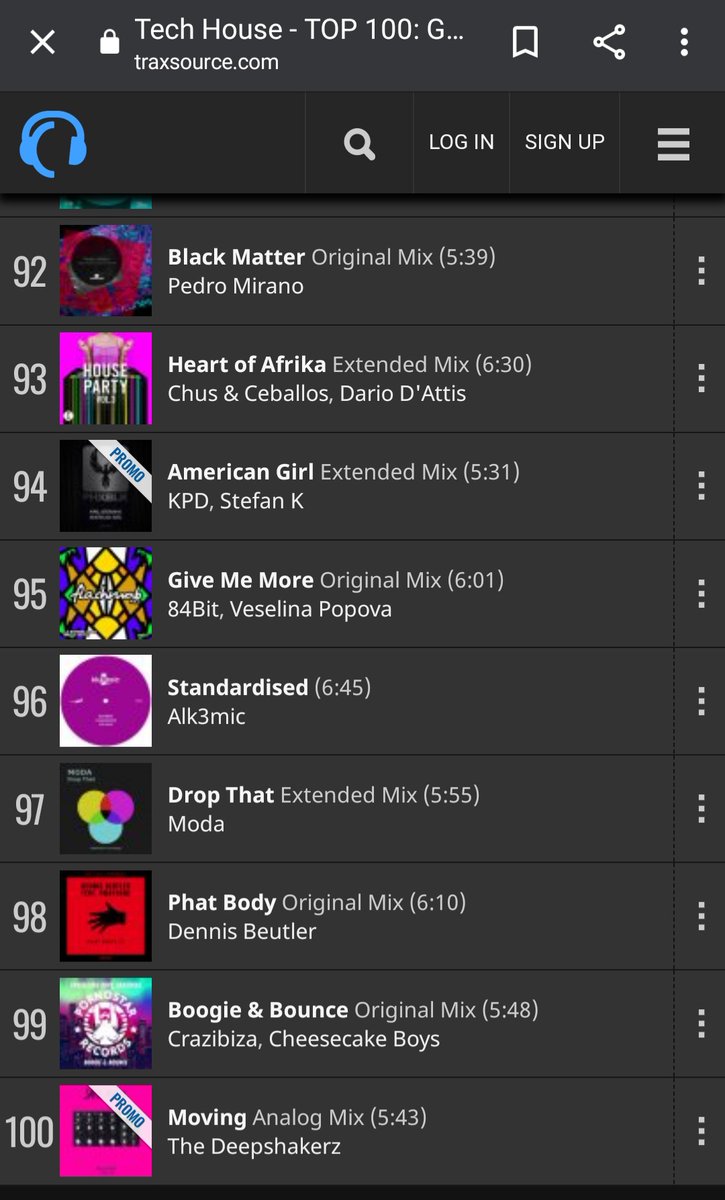 Black Matter sigue subiendo posiciones en El TOP 100 Tech House de <a href="/traxsource/">Traxsource</a> !! <a href="/WittyTunes/">Witty Tunes</a> Hazte con tu copia! traxsource.com/track/7927683/…