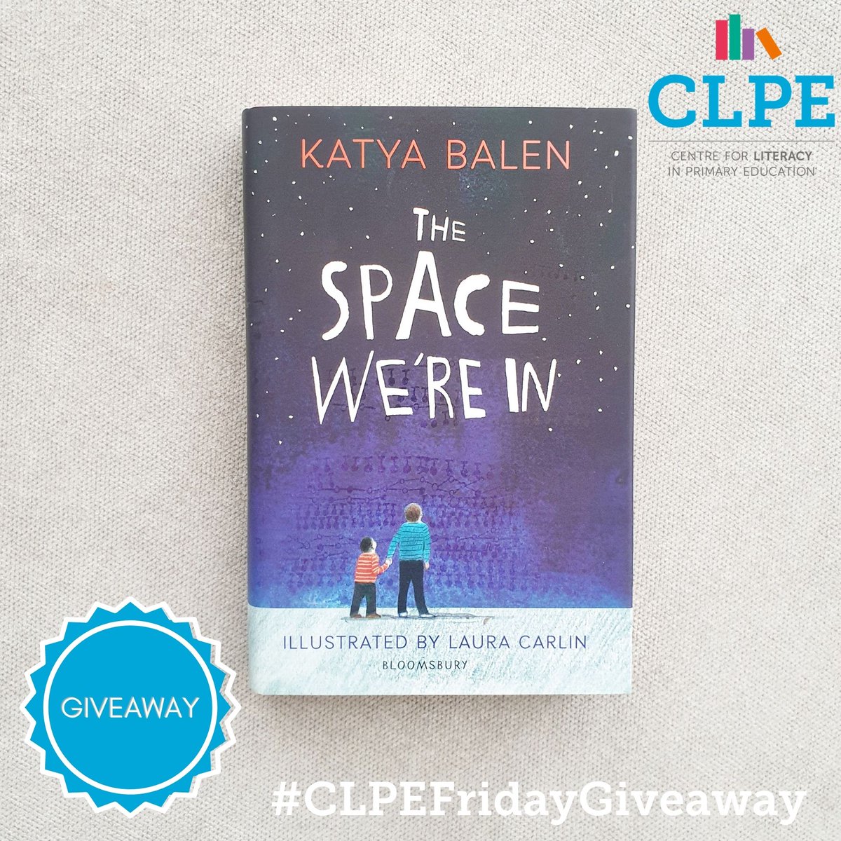 This week's #CLPEFridayGiveaway is a copy of the beautiful book The Space We're In by @katyabalen and Laura Carlin (<a href="/KidsBloomsbury/">Bloomsbury Kids & YA UK</a>)

RT to enter!

Comp also runs on FB and IG. Good luck!