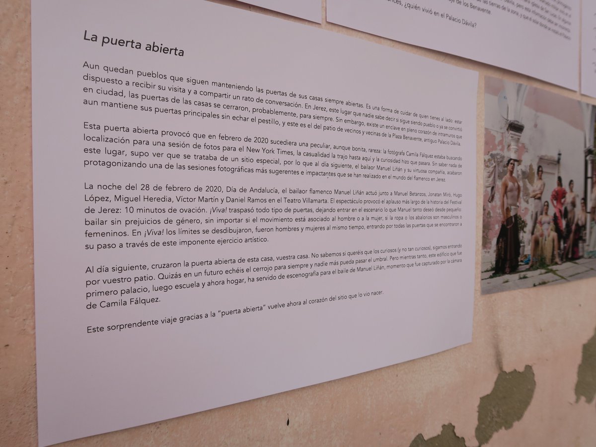 La historia de un antiguo palacio, las fotos de Camila Fálquez, el baile de Manuel Liñán y un buen puñado de conversaciones en este patio de vecinos. El resultado es "La puerta abierta", un proyecto que he realizado para <a href="/lucesintramuros/">lucesintramuros</a>. Aquí más info:

lucesdeintramuros.tumblr.com