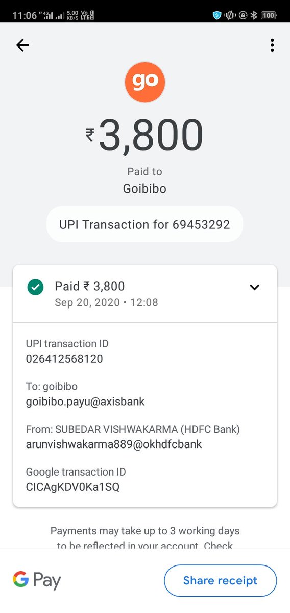 MrAlex_0's tweet photo. @goibibo sir my payment detected from my account but Bus tiket not booked and my payment not refunded in my account,my 
Email- subedarv@unistal.com
Mobile- 8922050967 https://t.co/DdqU8Mvpec