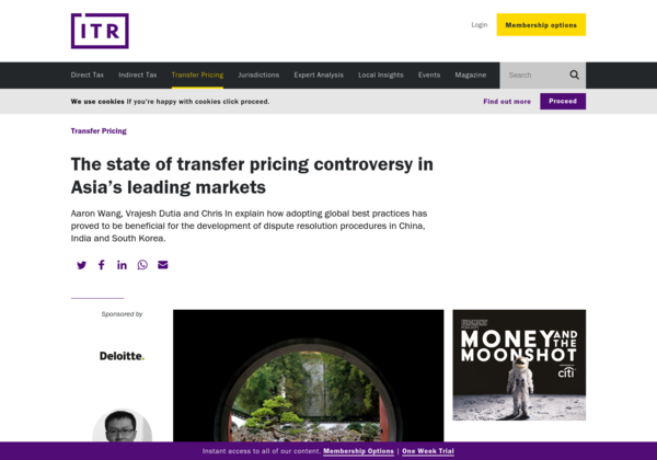 theTPguy's tweet photo. The state of transfer pricing controversy in Asia's leading markets  #TransferPricing #TP #InternationalTax https://t.co/fXWhssfJ88 https://t.co/bAo3wBphMx