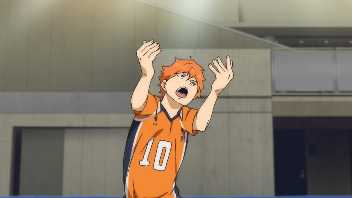 Okay I thought this one was funny but that was a very clean pass from Hinata I'm proud of him