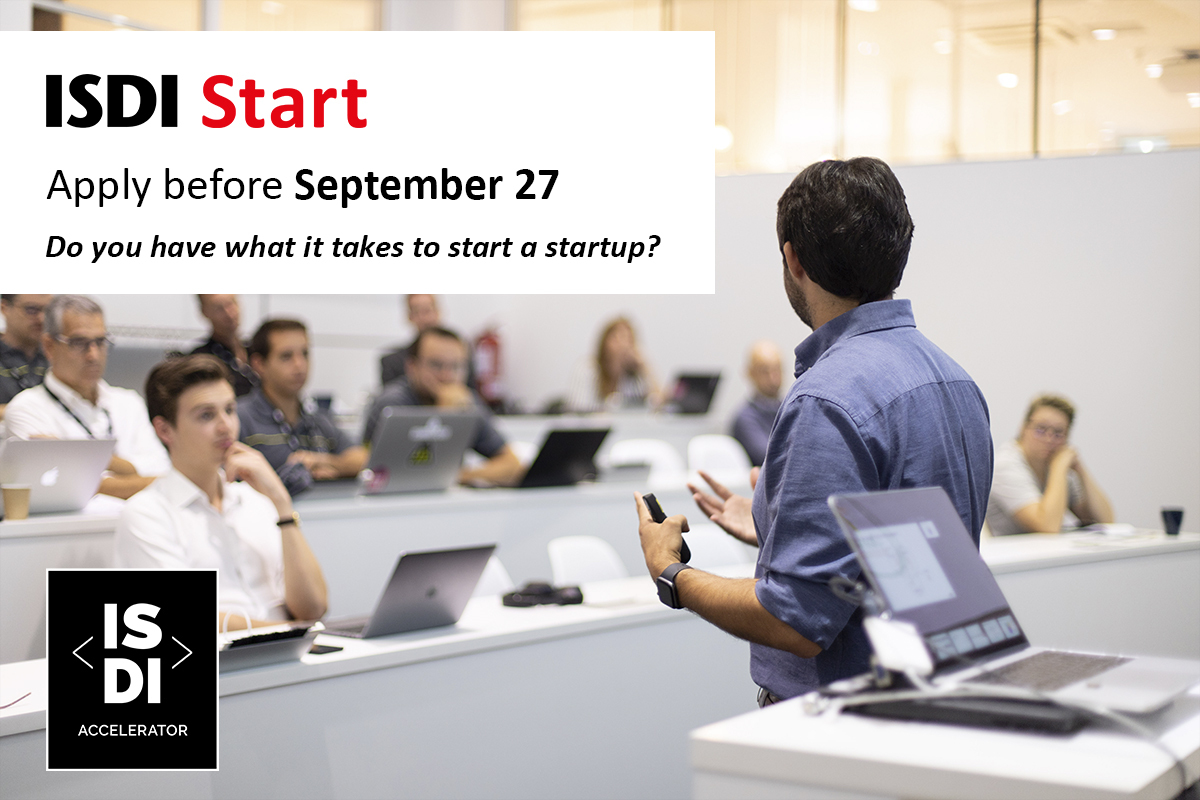 ISDI_edu's tweet image. ¿Tienes un #proyecto? Te invitamos a que lo presentes antes del 27/09 en #ISDIStart, el programa de incubación de #ISDI. Podrás acceder a los &apos;bootcamps trainings&apos; y a todo el ecosistema de #networking, oportunidades e inversión de @ISDIacc: accelerator.isdi.education/isdistart/