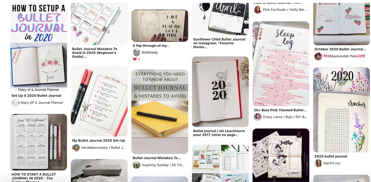 Checking out the hastag  #bulletjournal on any social media will unleash a flood of beautifully and lovingly handcrafted pieces of art for inspiration.Instagram has 6,5 MILLION entries under the hashtagPinterest has miles and miles of pins on it