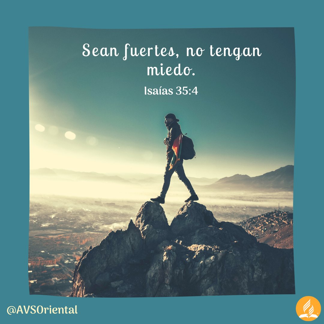 AVSOriental's tweet photo. Isaías 35

Puedes llegar a las cimas más altas tomado de la mano de Dios, con Él no hay razones para temer, con Él podemos ser fuertes ante cualquier situación. 

#MiBibliaDice
#RPSP
#LeeLaBiblia
#MensajesCristianos
#FelizViernes
#25sep
#AVSOrEnAcción
#UVOriental
#AdventistasDIA https://t.co/3y1m8rcZVV