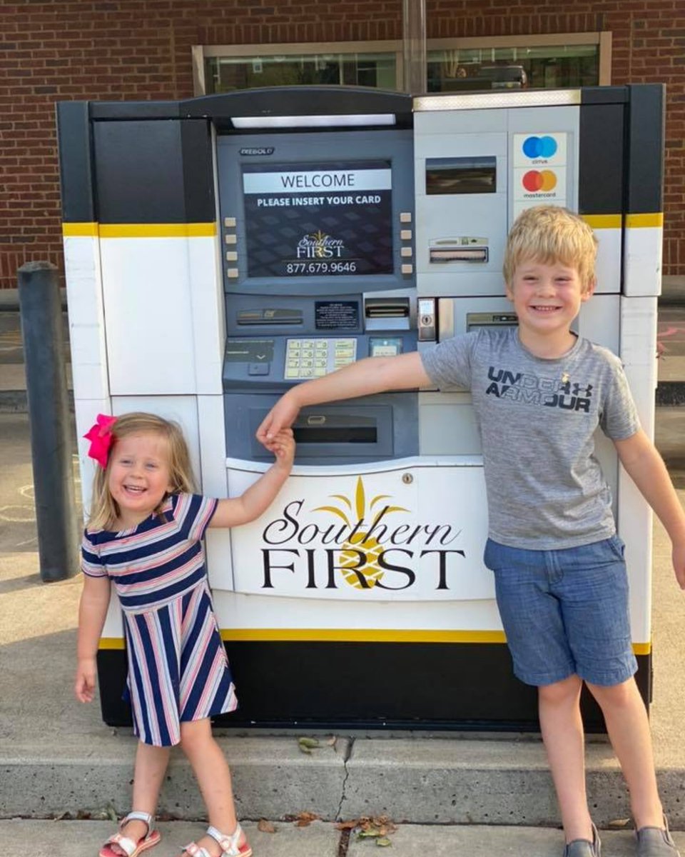 Happy Friday from the Southern First team! Here are some of our biggest fans, and it just MIGHT be because of the lollipops they get when they come visit!  #whereyoubankmatters