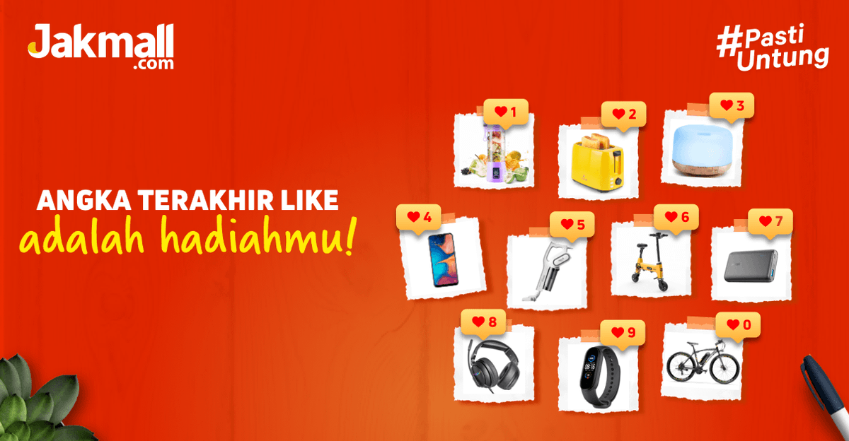 jakmall's tweet photo. Jangan lupa like dulu post ini sebelum liat peruntungan hadiahmu ya! Udah? Kasih tau Mimin dong kamu dapat apa, komen di bawah ya ππ
_
#Jakmall #PastiUntung #hadiah #game #gamelucu #gamereceh https://t.co/kzb2IDDSXg
