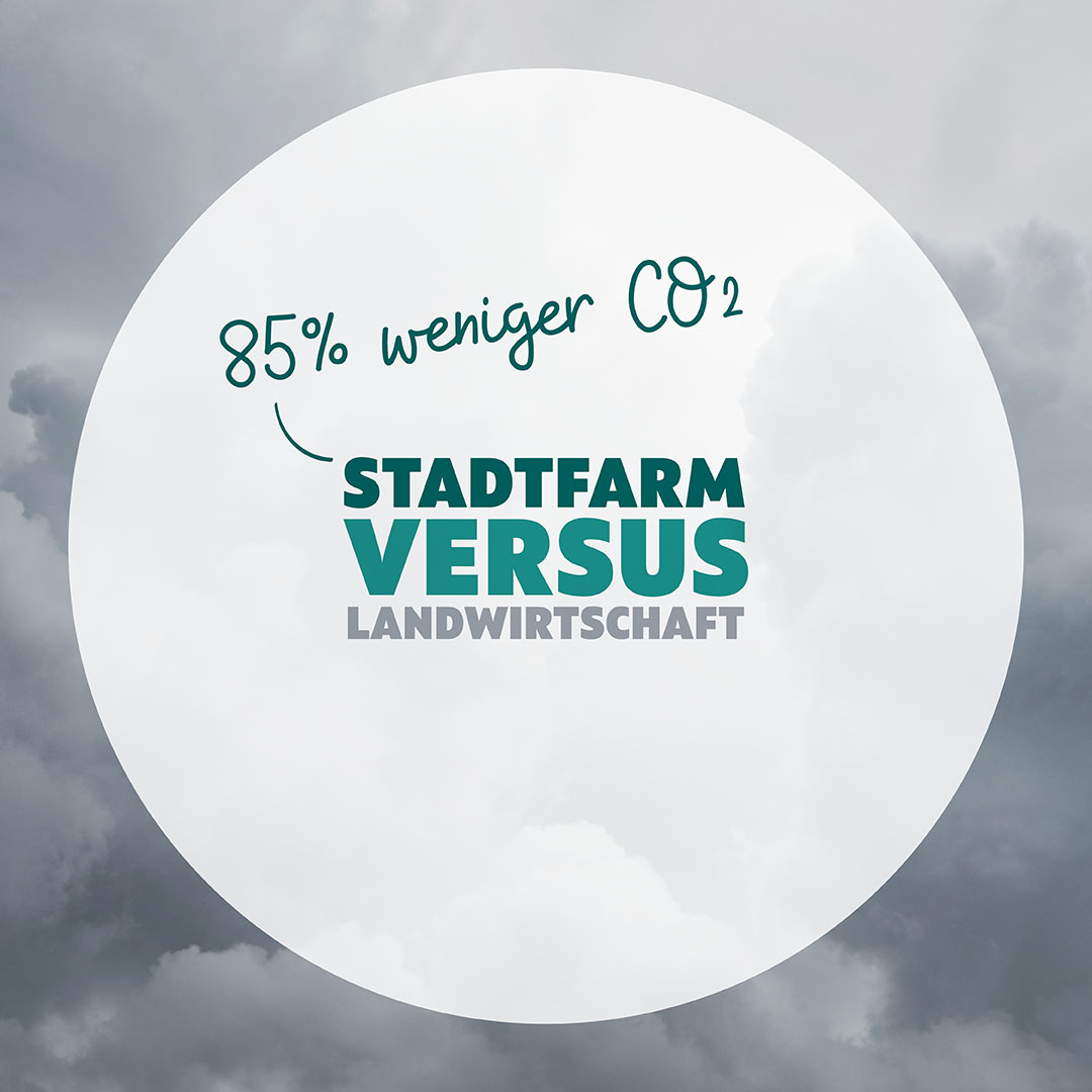Mit unserem AquaTerraPonik© Kreislauf produzieren wir 85 % weniger CO2-Ausstoß im Vergleich zur konventionellen Landwirtschaft. Wir betreiben nachhaltiges Smart Urban Farming für eine umweltfreundliche Zukunft. #KeinGradweiter #GlobalClimateStrike