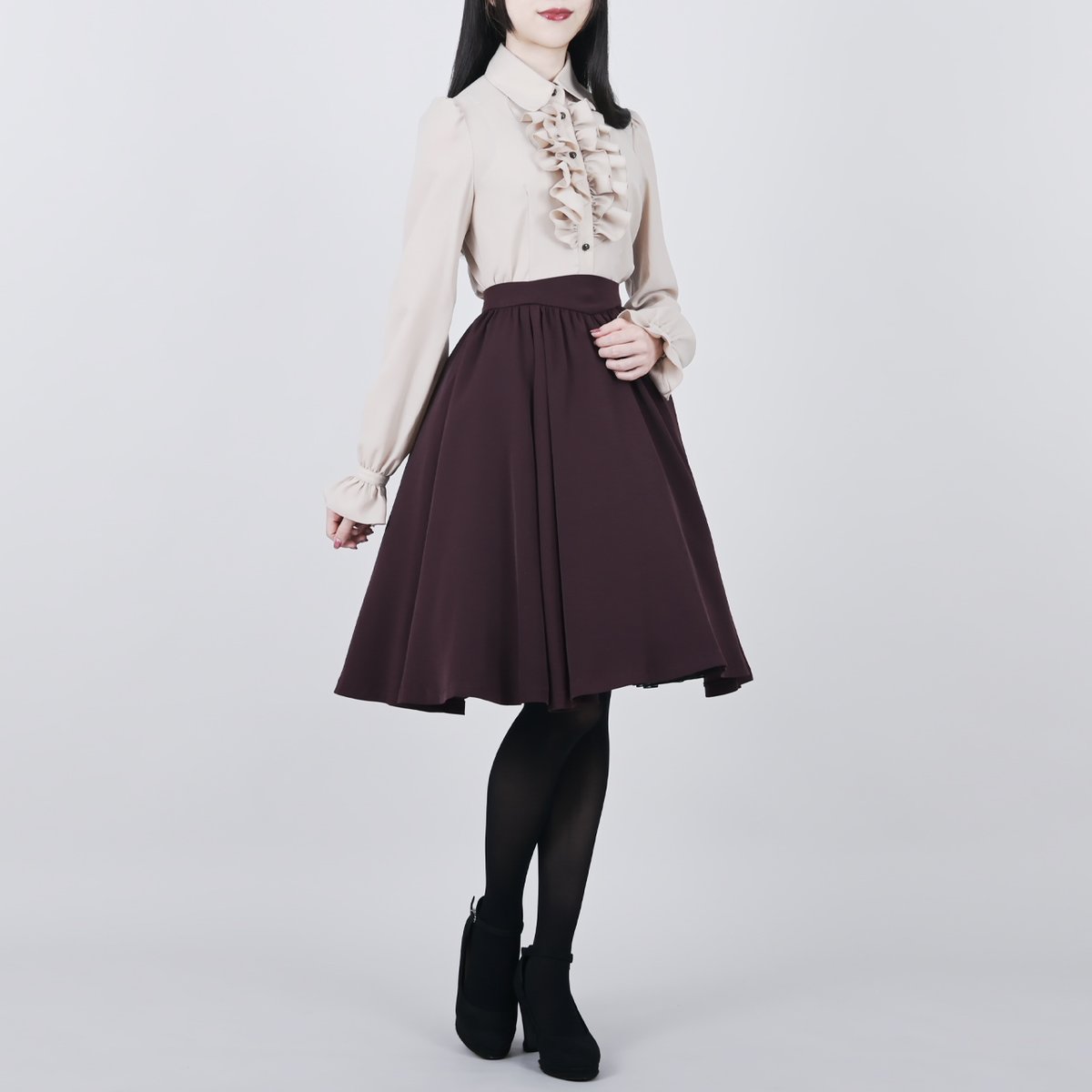 NO.S PROJECT 理想のサーキュラースカート M サンドベージュ NO.S PROJECT 理想のサーキュラースカート M サンドベージュ