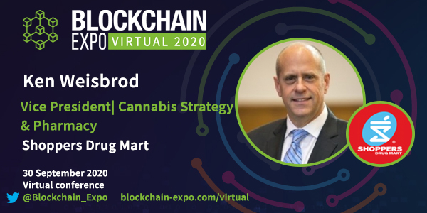 Blockchain_Expo's tweet photo. Shaping the Future of Medical Cannabis through Transparency &amp; Product Validation, a talk by Ken Weisbrod, Vice President, Cannabis Strategy &amp; Pharmacy, @ShopprsDrugMart.

Register for free here: https://t.co/UJ0V7eSbCC

#BlockchainExpoVirtual https://t.co/r1CPdE0D6t