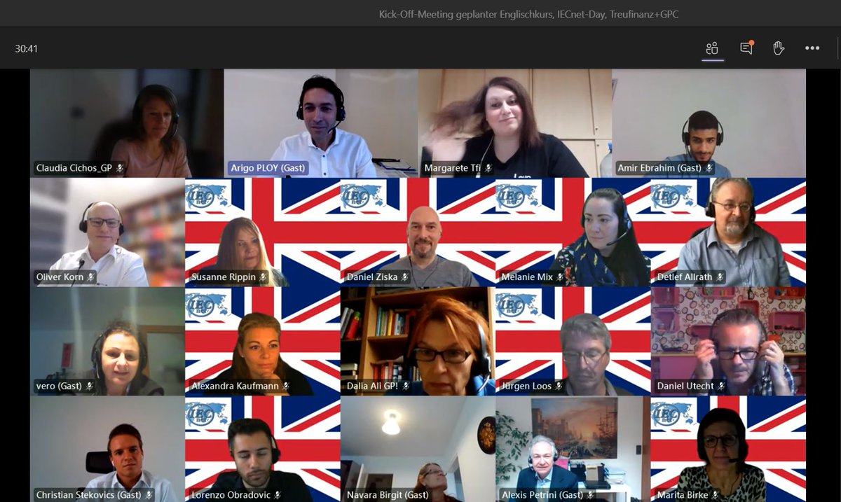 daniel_ziska's tweet photo. Happy #IECnetDay ! To celebrate our English speaking network of tax advisers, accountants and auditors, we kicked off of a joint online English course of staff from #Vienna and #Berlin. @IECnet #Treufinanz @GPC_Tax @meridium_tax @GPC_Law @GPC_Tax_CH https://t.co/gg63DOzdGu