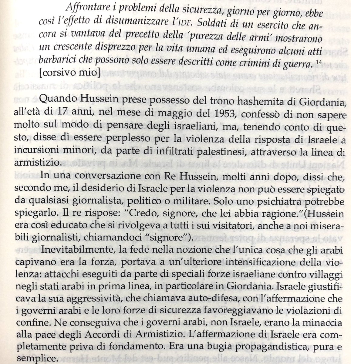 rubio_chef's tweet photo. “Il desiderio di Israele per la violenza può essere spiegato solo da uno psichiatra.” #AlanHart https://t.co/Ib5kEvXmDN