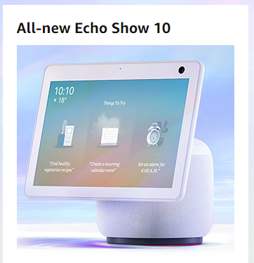 kdavies1988's tweet photo. new #amazon #alexa devices shown today.... is it me or is the new #alexashow a fire tablet mounted to a speaker https://t.co/1ngkbUTxN5
