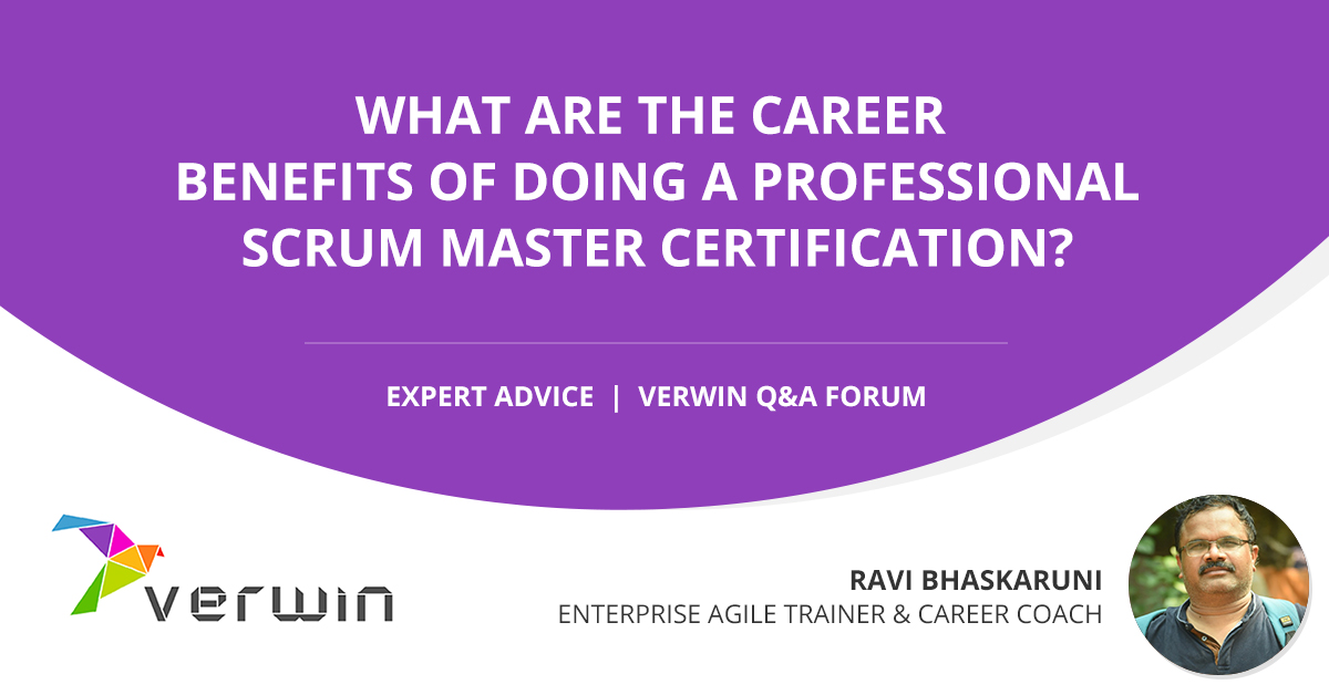 VerwinCareers's tweet photo. Enterprise Agile Coach and Verwin Expert, Ravi Bhaskaruni explains how doing a Scrum Master Certification can be beneficial for your career. Read his answer here-
https://t.co/wzoW2CUdI0
#certificationcourses #scrum #scrummasters #scrumcertification #certifications #agile https://t.co/ygrPg62qI9