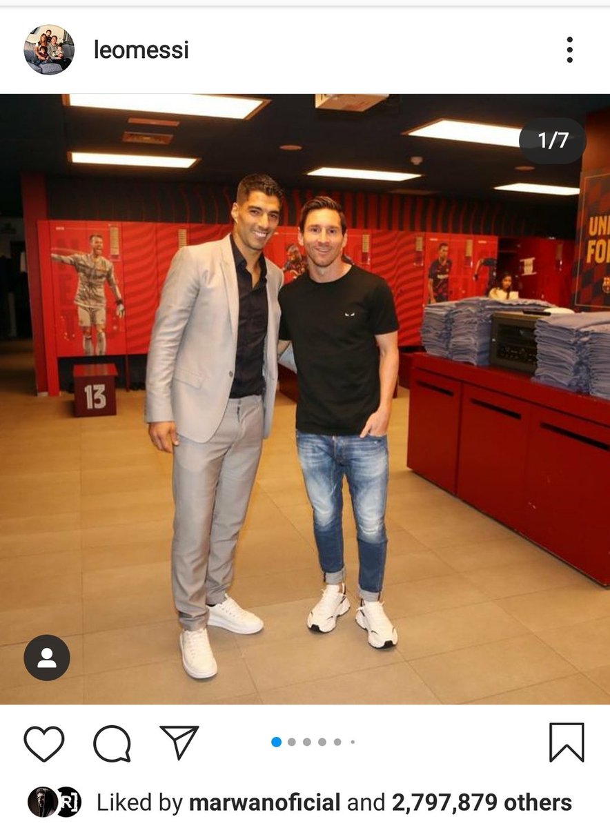 Quique_K's tweet photo. Messi se despide de @LuisSuarez9:
"Te merecías que te despidan como lo que sos: uno de los jugadores más importantes en la historia del club...y no te merecías que te echen como lo hicieron. Pero la verdad es que a esta altura ya no me sorprende nada". #MessiRESPECT https://t.co/Wgr5Oyq9iP