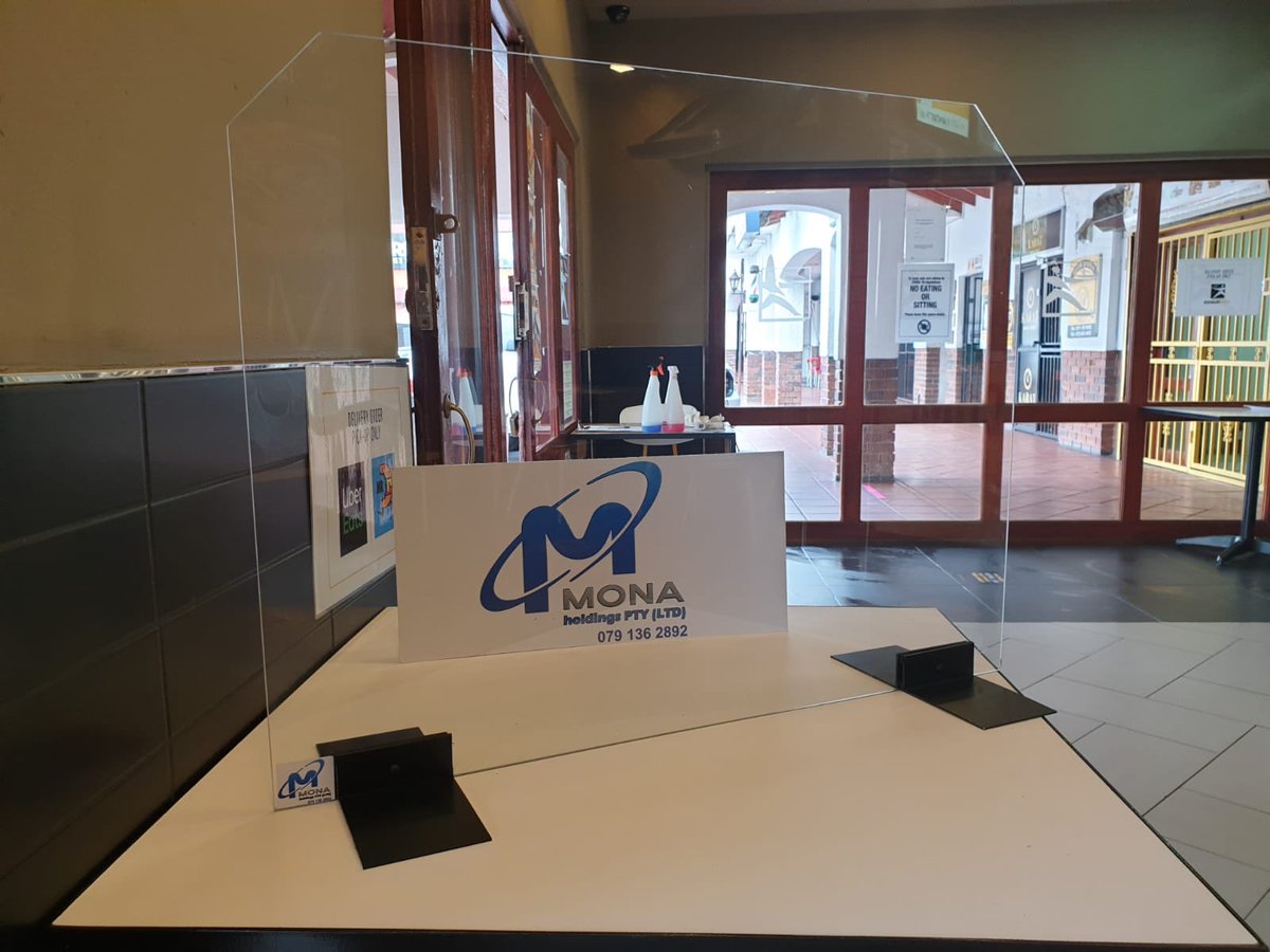 HoldingsMona's tweet photo. We manufactured &amp; installed  Movable Desk Shields For Debonairs Pizza Banbury Crossing Village, Northriding

📍Based in Midrand, Noordwyk JHB

💥4 more Info please contact us at: 📧:Info@monaholdings.co.za
☎️:0791362892

#DJSBU #DStvPremiership https://t.co/AN6k52GPpT