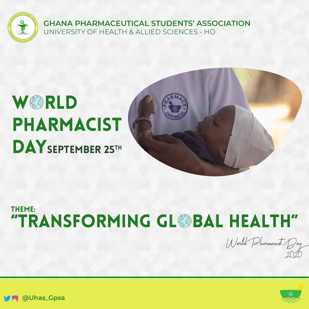 Uhas_Gpsa's tweet photo. This year's theme highlights the collective efforts of pharmacists around the globe in health care delivery.
From drug research and development to drug dispensing and counselling.
#WorldPharmacistDay
#AmicusHumaniGeneris https://t.co/8Aot17Kznz