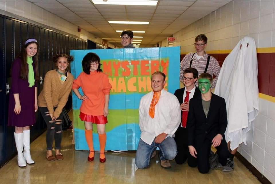 Character Day yesterday at Marion HS for Homecoming.