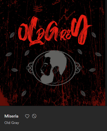 This week's example: this is not defunct New Hampshire emo boys Old Gray. This is something in Spanish, spelled Old Grey but miscategorised as Old Gray, with a logo from a barber's.