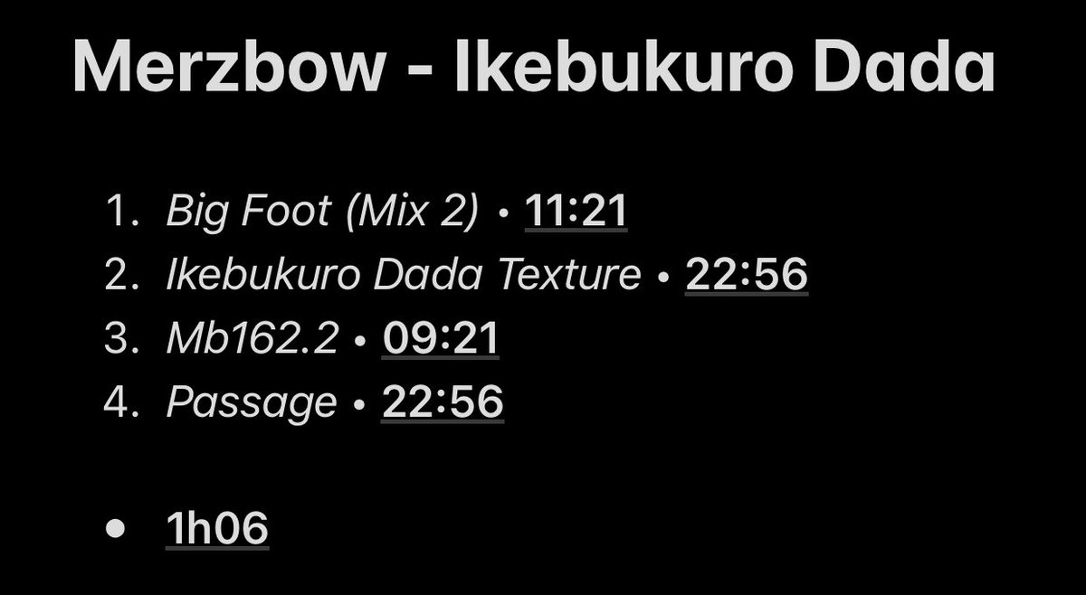 33/107: Ikebukuro DadaI think I liked this album. The dark atmosphere is well setting up at the beginning and it has some interesting ideas. On the other hand it fell off a little bit at the end but it’s still good.