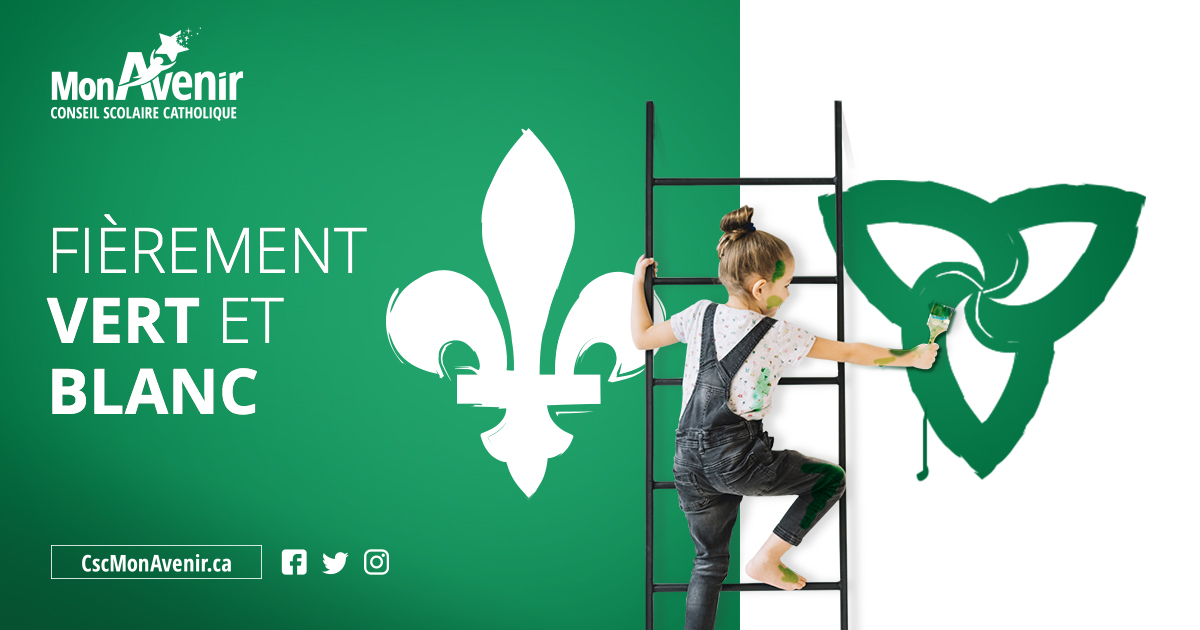 cscmonavenir's tweet image. 💚⚪Bonne Journée des Franco-Ontariennes et des Franco-Ontariens! N&apos;oubliez pas de porter du vert et blanc pour afficher votre fierté francophone! 💚⚪
Suivez toutes les célébrations virtuelles
👉mondrapeaufranco.ca 👈