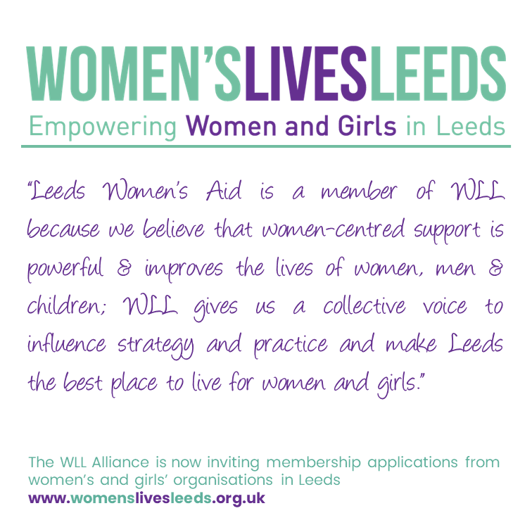 'WLL gives us a collective voice to influence strategy and practice and make Leeds the best place to live for women and girls.' Find out more about becoming member of the Women's Lives Leeds Alliance here: womenslivesleeds.org.uk/news/womens-li…