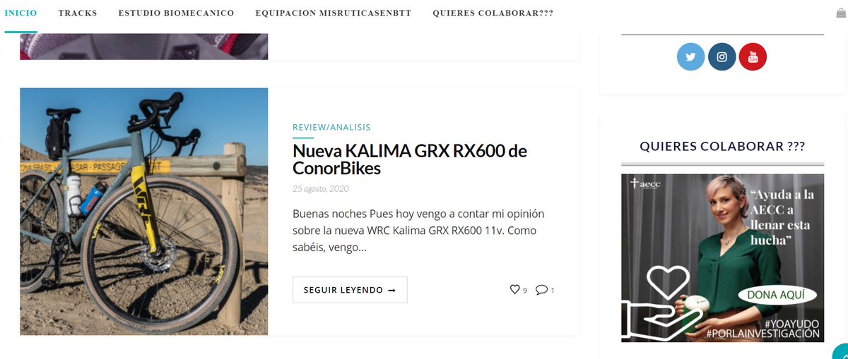 ContraCancerNAV's tweet photo. ¡Agradecemos enormemente a Óscar su apoyo a la #aecc y su colaboración poniendo un banner en su web @misruticasenbtt compartiendo la hucha digital en la que todos podéis donar! https://t.co/kmo10E2Dzm #gracias #aecc #huchadigital https://t.co/pc2JG6SNri