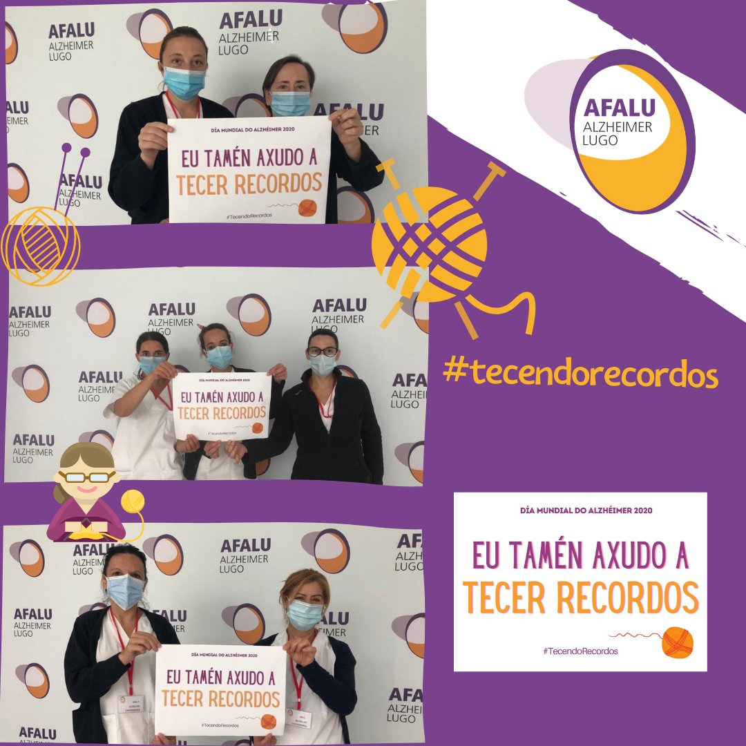 AFALU_alzheimer's tweet photo. Seguimos no mes do alzhéimer e seguimos tecendo recordos cos nosos usuarios.
Acompáñanos na campaña da nósa @FagalAlzheimer
#tecendorecordos #afalu #fagal #mesdoalzheimer https://t.co/SHatiAswax