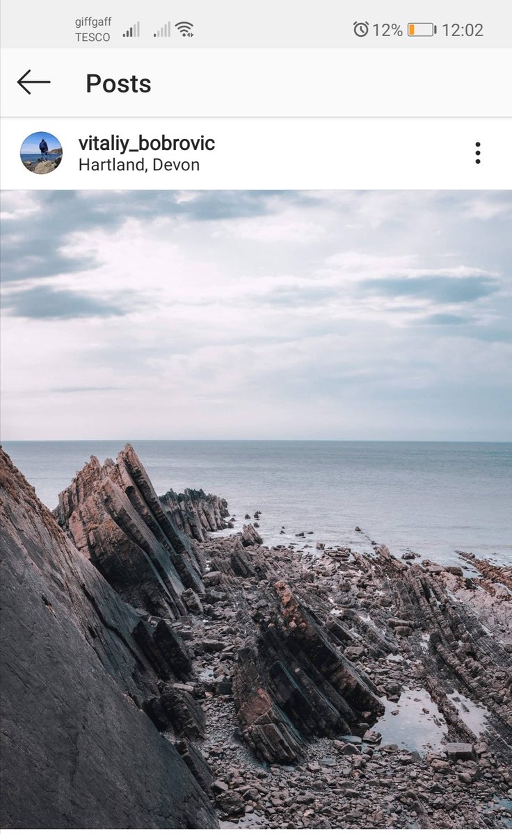 Spectacular sheer cliffs of Hartland Point.