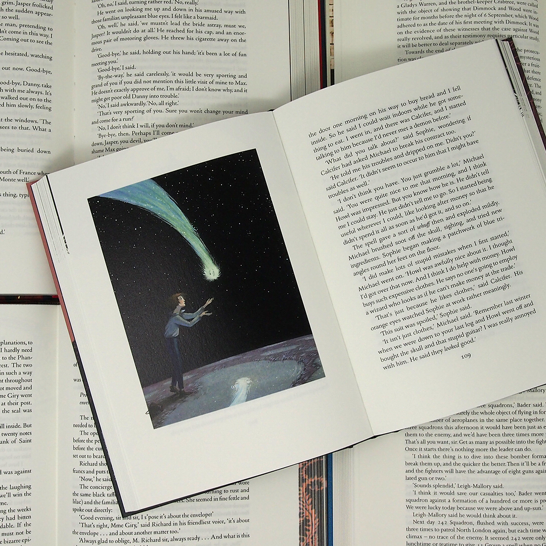 foliosociety's tweet image. *GIVEAWAY* Folio's edition of #HowlsMovingCastle has been one of our best-sellers this year! And now, we are giving you the chance to win a copy exclusively signed by artist @maharelillo. RT by midnight 27 September to enter, open worldwide. foliosociety.com/howl-s-moving-…