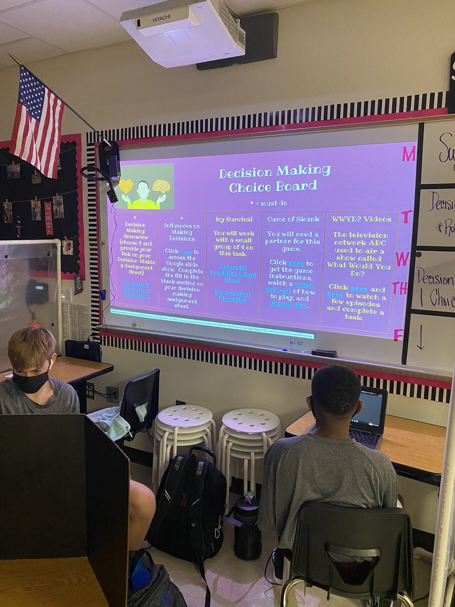 SFLPearson's tweet photo. Choice Boards are perfect for the Skills for Living classroom! #PatriotStrong #Campusbadges https://t.co/3RBZQ2GbqZ