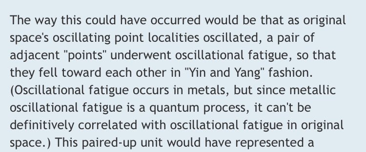 so in this scene, so the original space that i’m talking abt earlier has a adjacent points where in it underwent oscillation fatigue,the world oscillation means movement back and forth.where they fell toward each other that forms the “YIN YANG” winwin facing himself