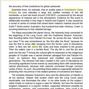 One of the event discovered was fall of dust veil all over the world around 3100 BC. This event is recorded in tree rings in Ireland and England caused by comet (or comets) raining down meteoric material around the earth.2/n