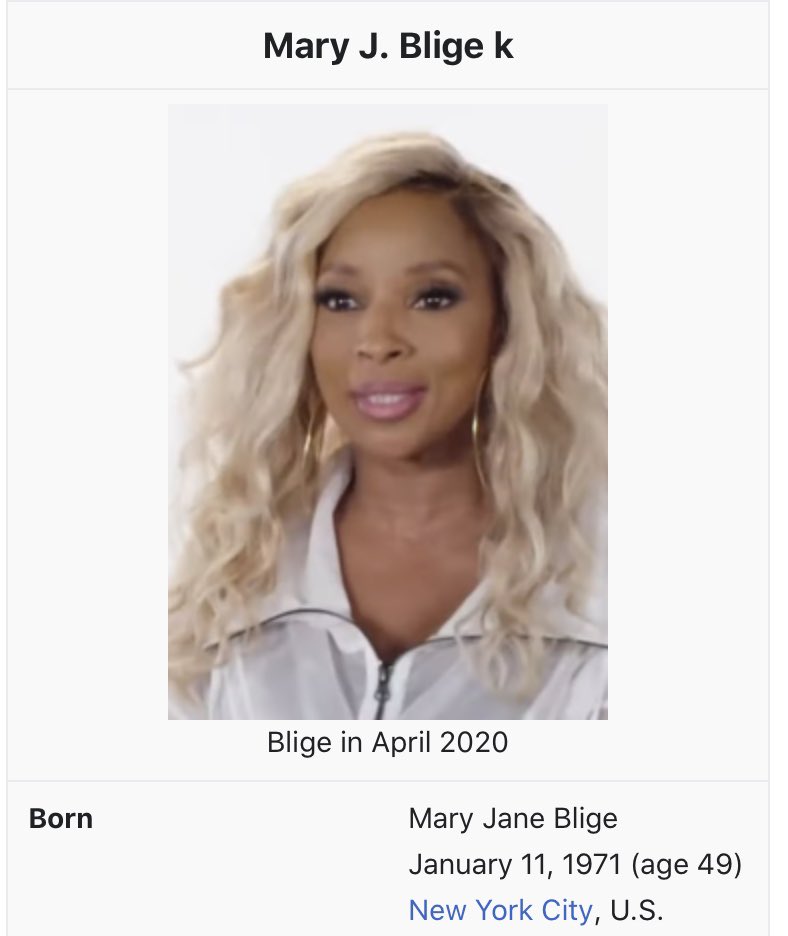 Mary J Blidge