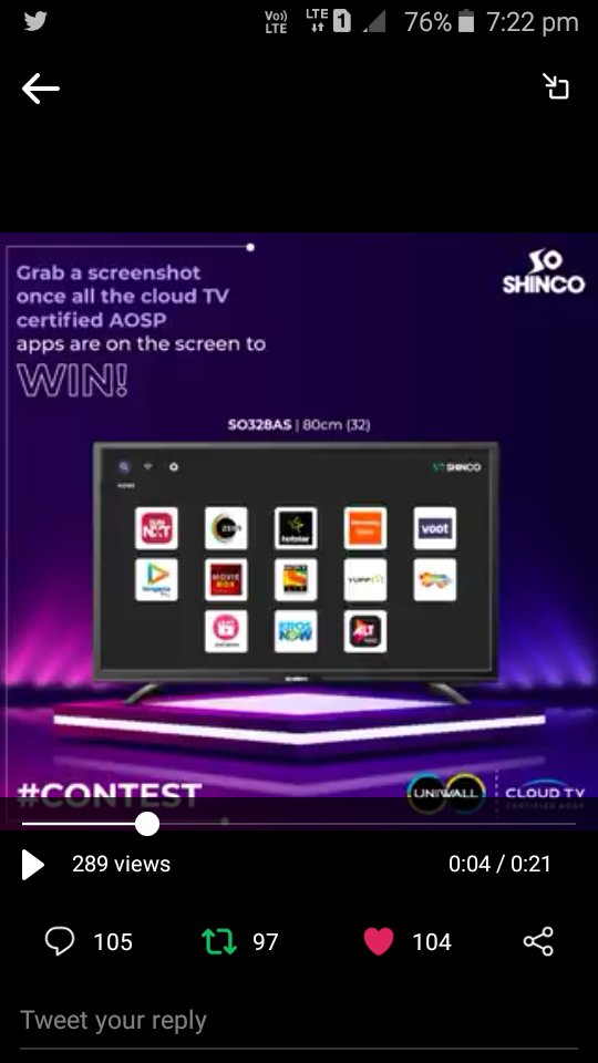 inakbar's tweet photo. @ShincoIndia My Perfect Screenshot
@ShincoIndia
#ShincoIndia #FullHDTV #SmartTV #Contest
JOIN FRIENDS
@cool_bindra
@itsazeena
@rehanak55
@SajidSilawat1
@CHUNMUN143
@angeleyess4uin
@bp051t1ve_pr1ya
@sameerghazi11
@fatimafaruqi1
@jabeen_77 https://t.co/YrYbGlmXLk