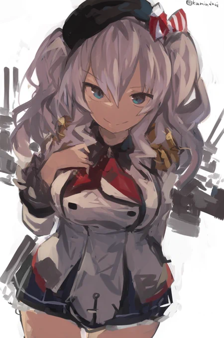 #艦これ版深夜の真剣お絵描き60分一本勝負
#艦これ版真剣お絵描き60分一本勝負_20200925
鹿島さん 