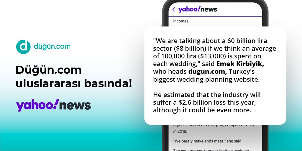 duguncom's tweet photo. https://t.co/SdvDsFOTmq olarak uluslararası basındayız! Guardian, AFP (Agence France-Press), Liberation gibi uluslararası mecrada yayın yapan çok önemli yayın kuruluşlarına röportajlar verdik.
...
#düğüncom #duguncom #düğünsektörü https://t.co/yQXIyvyR55