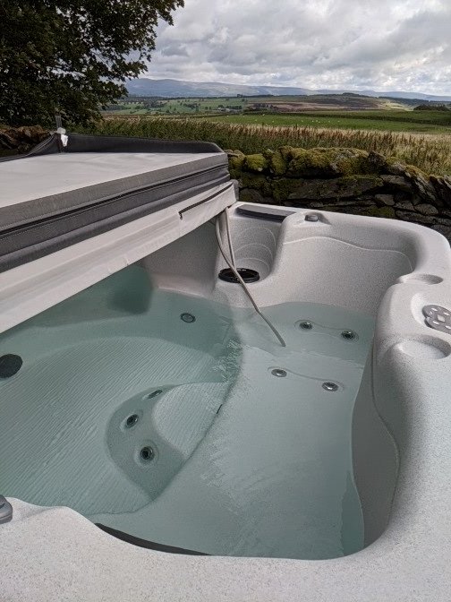 HerdyCottages's tweet photo. Friday is Hot Tub water change at Herdwick Cottages  😊😊Not a bad view across the valley eh . https://t.co/JK1g1rNmN3